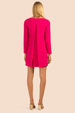 LAVALIERE DRESS in FAYE FUCHSIA additional image 1