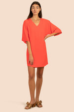 DELLIA DRESS in POPPY ORANGE additional image 3