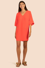 DELLIA DRESS in POPPY ORANGE