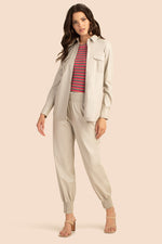 CHANNEL ISLANDS PANT in OYSTER WHITE additional image 5