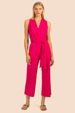 CROP MARIANELA JUMPSUIT in PINK FUSCHIA
