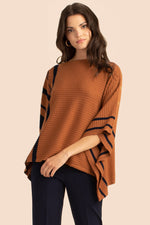 CHIC WRAP in NUTMEG/INDIGO