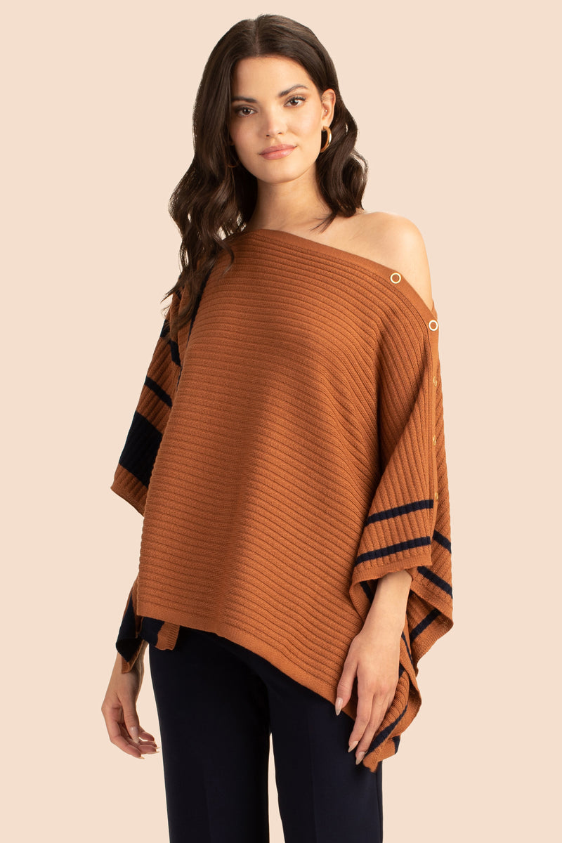 CHIC WRAP in NUTMEG/INDIGO additional image 3