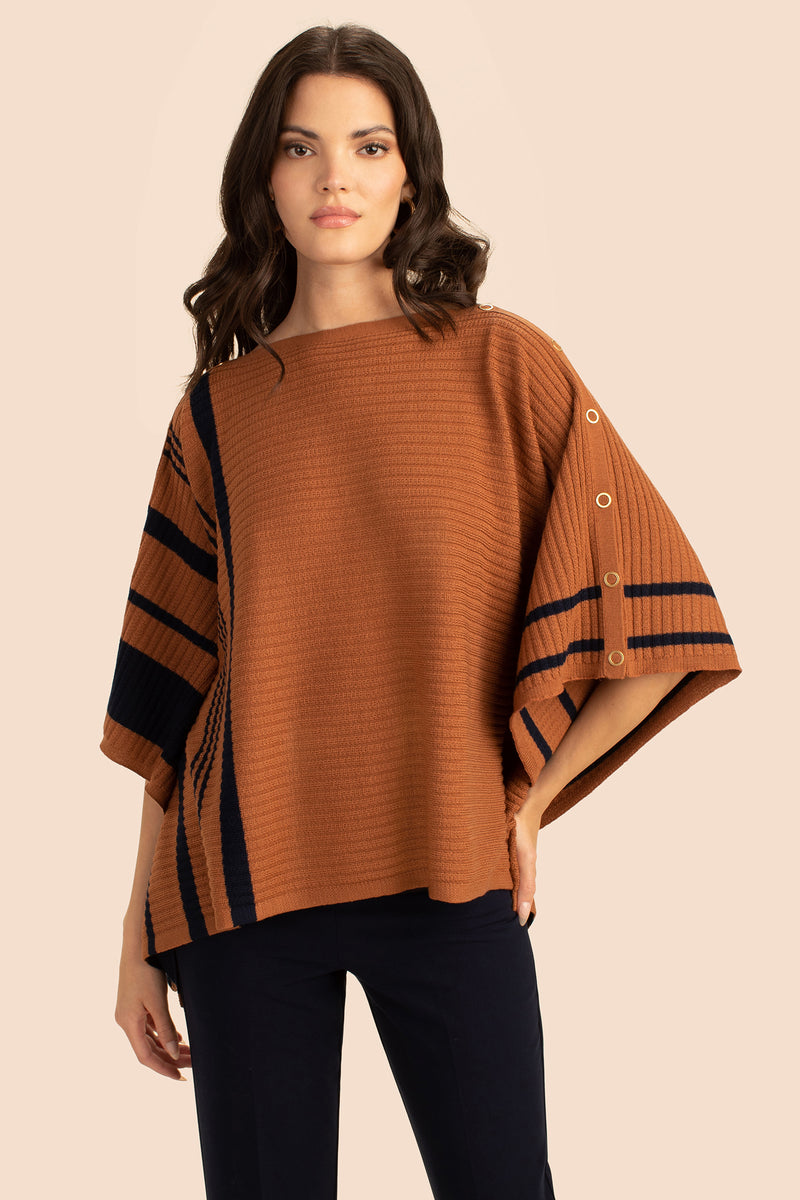 CHIC WRAP in NUTMEG/INDIGO additional image 4