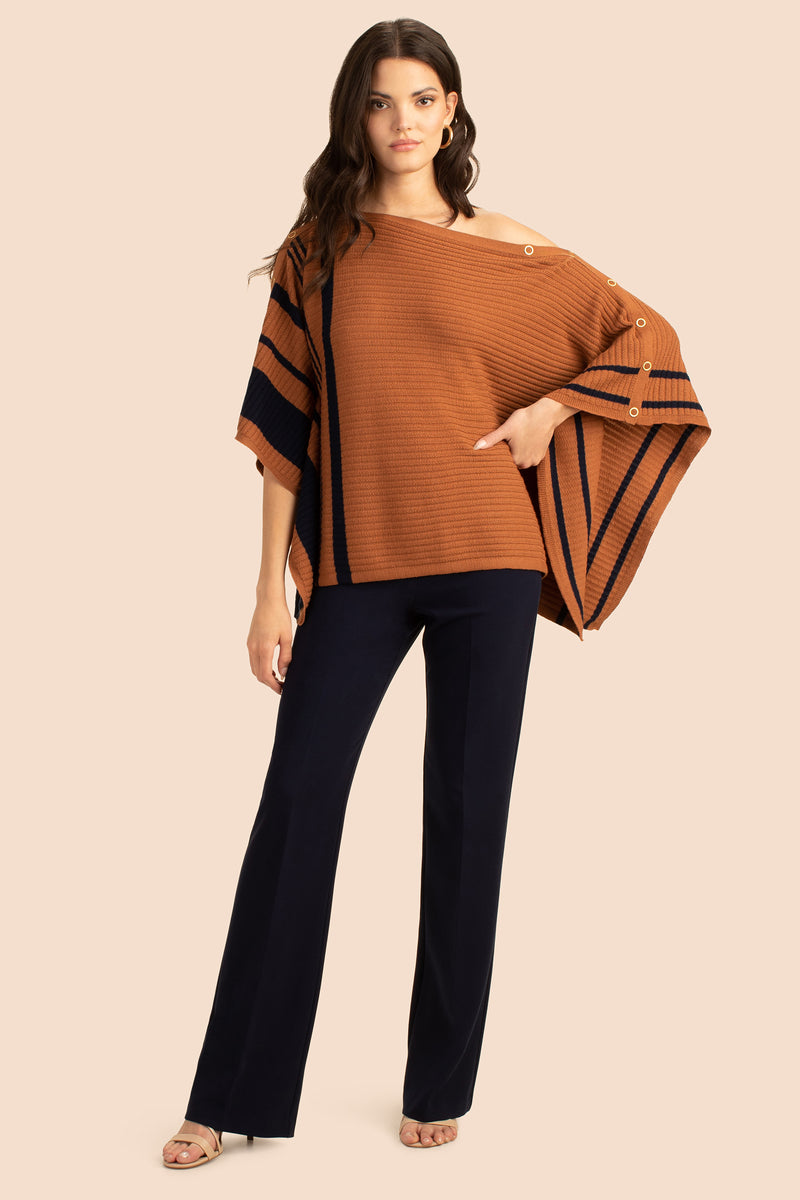 CHIC WRAP in NUTMEG/INDIGO additional image 5