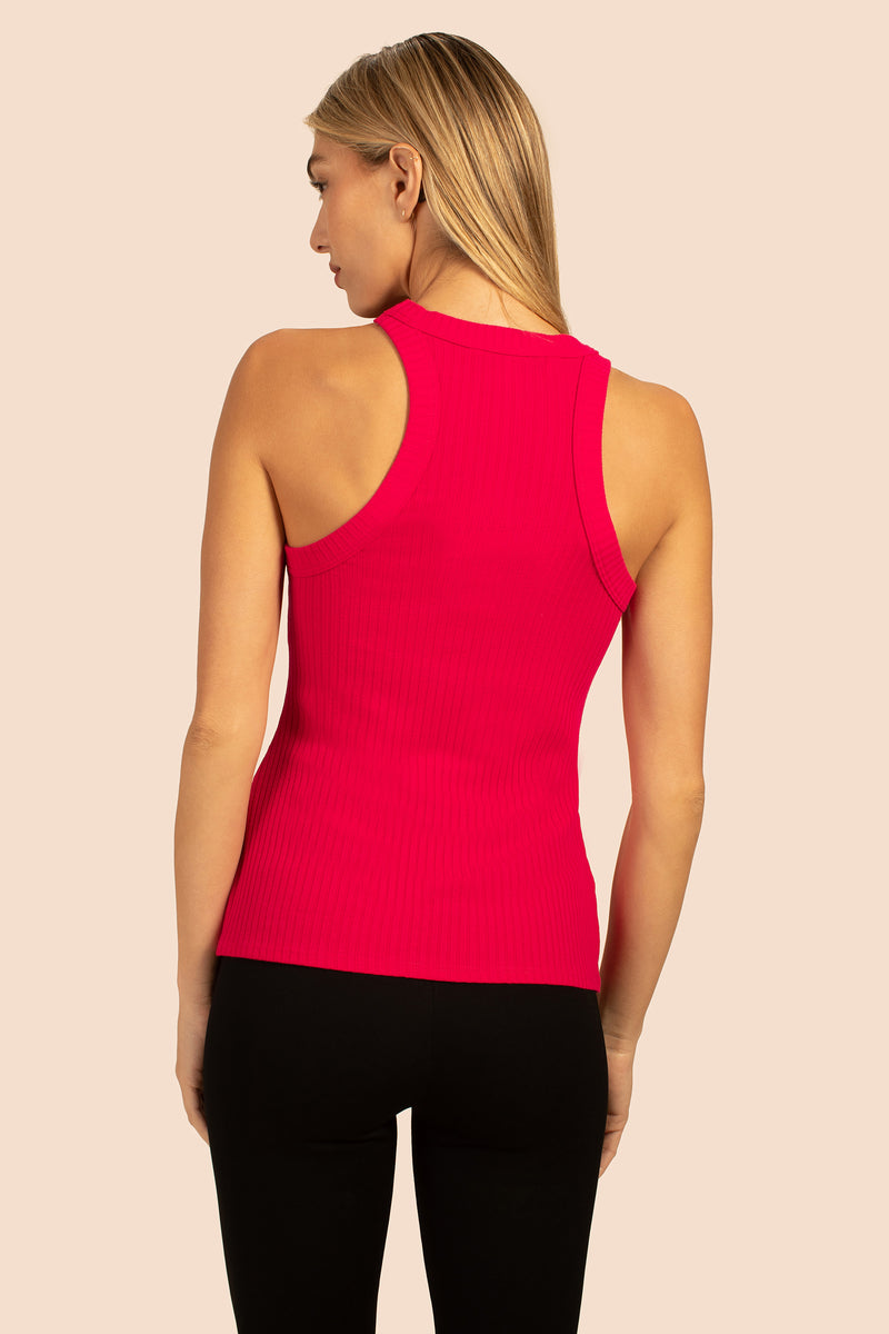 CONTINENTAL TANK TOP in FUCHSIA additional image 5
