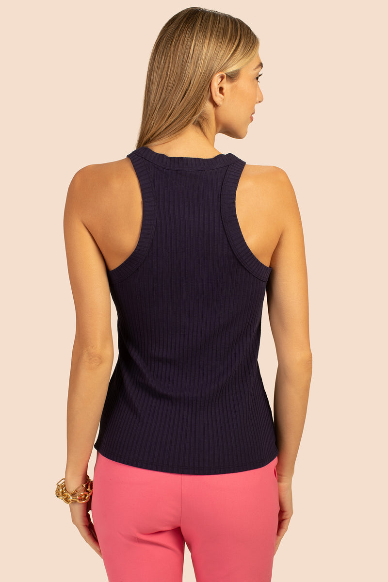 CONTINENTAL TANK TOP in INDIGO additional image 1