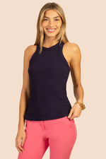 CONTINENTAL TANK TOP in INDIGO additional image 3