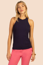 CONTINENTAL TANK TOP in INDIGO