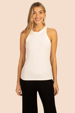 CONTINENTAL TANK TOP in WHITE additional image 7
