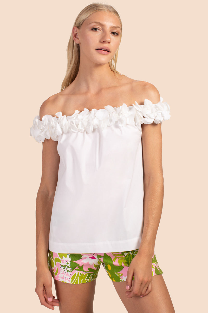 DINAH TOP in WHITE additional image 3