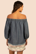 MONTE SERENO TOP in INDIGO additional image 1