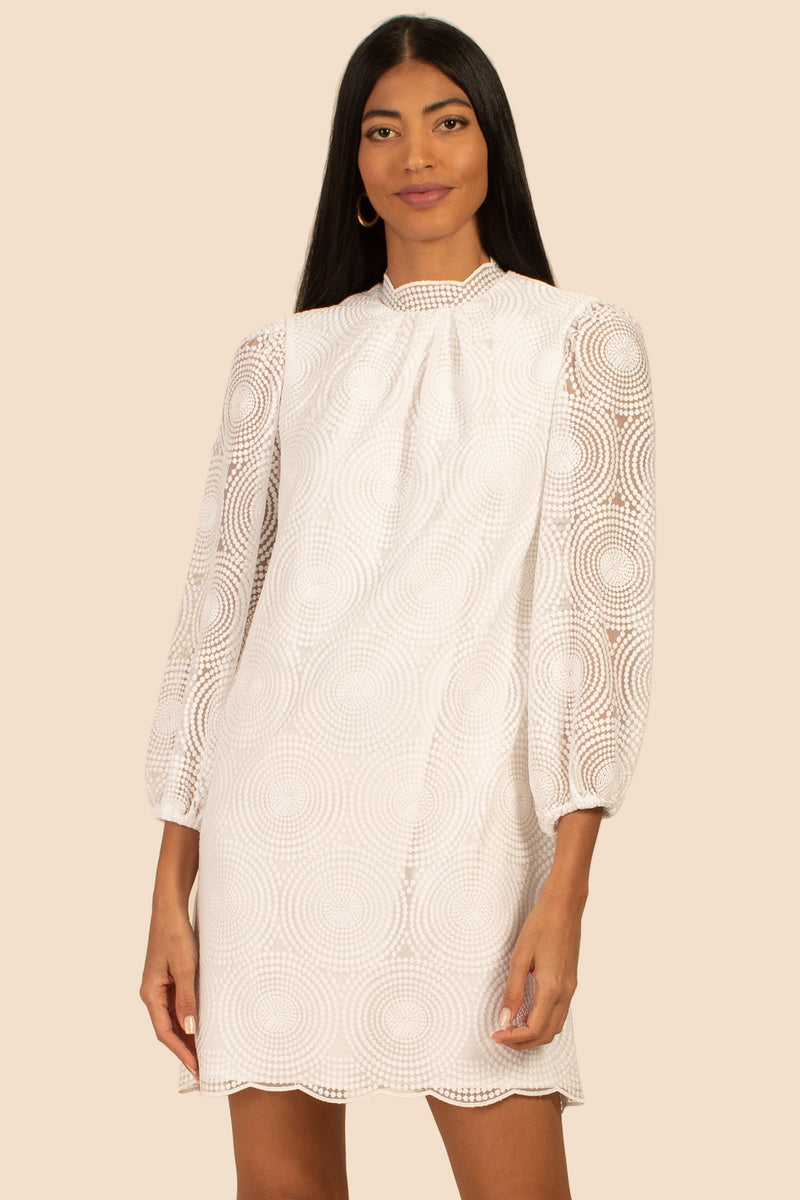 PALM COLONY DRESS in WHITEWASH