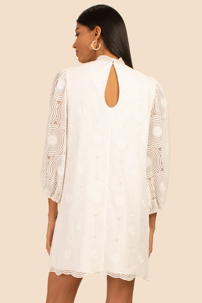 PALM COLONY DRESS in WHITEWASH additional image 1