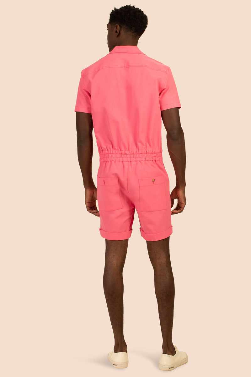 JADEN 2 SHORT JUMPSUIT in CANDY PINK additional image 1