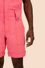JADEN 2 SHORT JUMPSUIT in CANDY PINK additional image 5