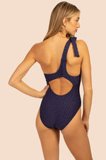 ADELINE ASYMMETRICAL ONE-PIECE MAILLOT SWIMSUIT in NAVY additional image 1