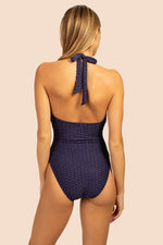 ADELINE HALTER ONE PIECE in NAVY additional image 1