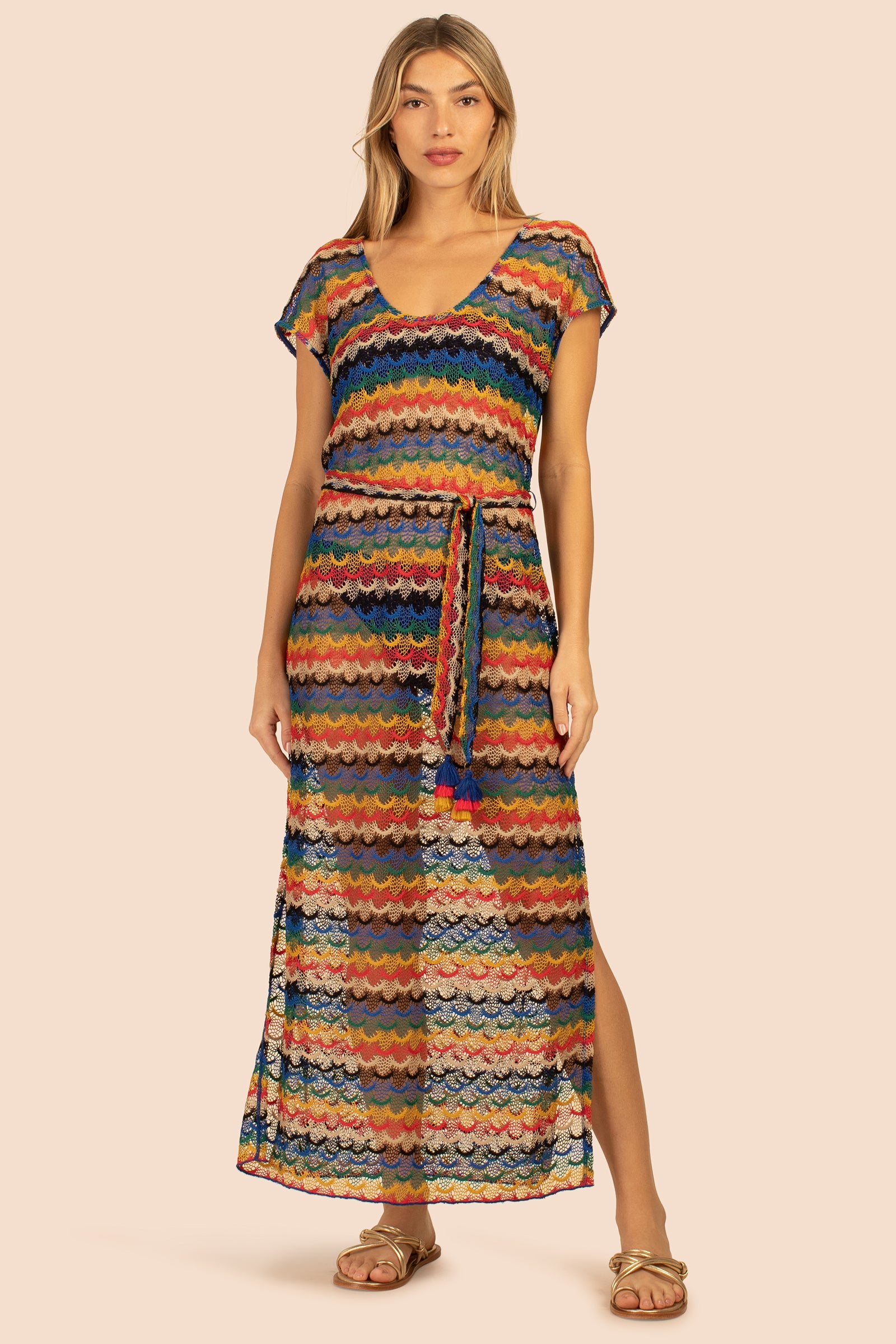 ISEREE CROCHET COLUMN DRESS