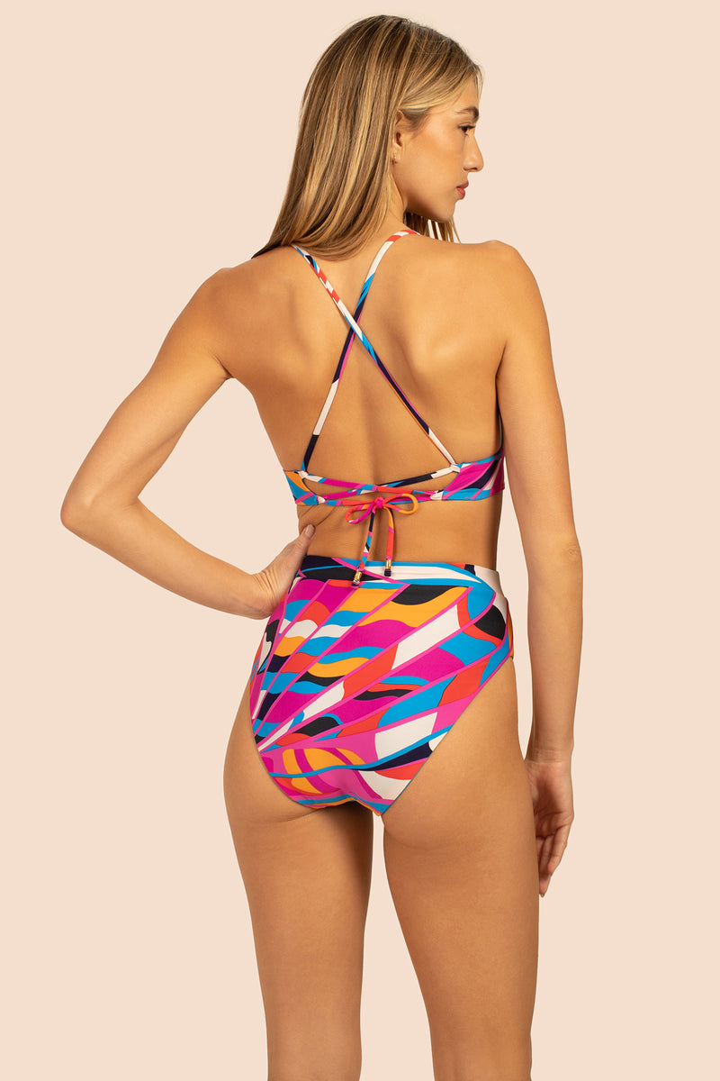 RIO REVERSIBLE HALTER BRA in MULTI additional image 2