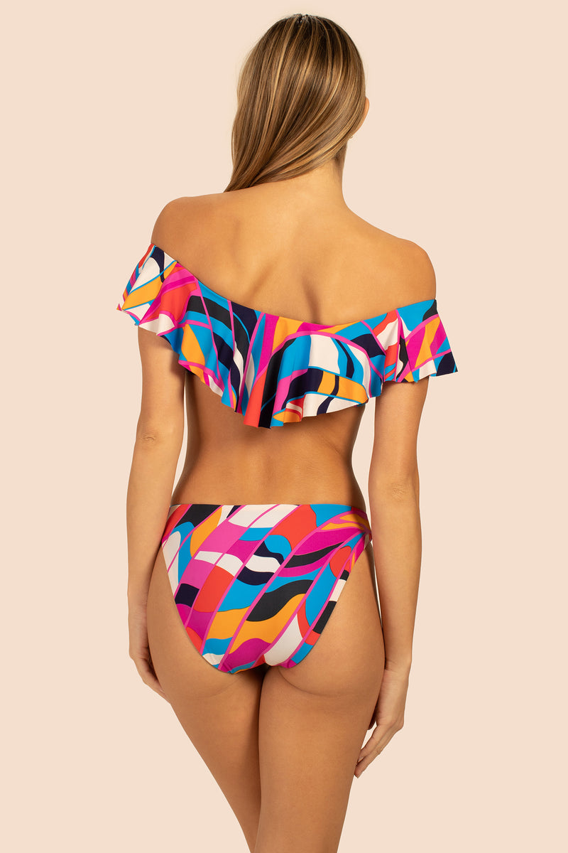 RIO OFF THE SHOULDER RUFFLE BRA in MULTI additional image 1