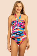 RIO CONVRTIBLE BANDEAU TANKINI in MULTI