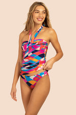 RIO CONVRTIBLE BANDEAU TANKINI in MULTI additional image 3