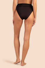 MONACO SOLIDS HIGH WAIST SWIM BOTTOM in BLACK additional image 1