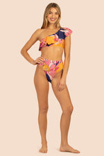 BREEZE ASYMMETRICAL OFF-THE-SHOULDER SWIM TOP in MULTI additional image 2