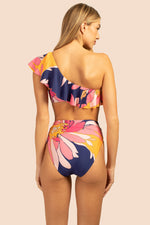 BREEZE ASYMMETRICAL OFF-THE-SHOULDER SWIM TOP in MULTI additional image 1