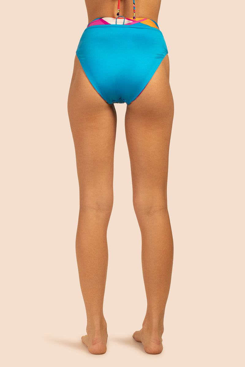 RIO REVERSIBLE HIGH WAIST SWIM BOTTOM in MULTI additional image 4