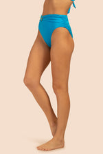 MONACO SOLIDS HIGH WAIST BOTTOM in ADRIATIC BLUE additional image 2