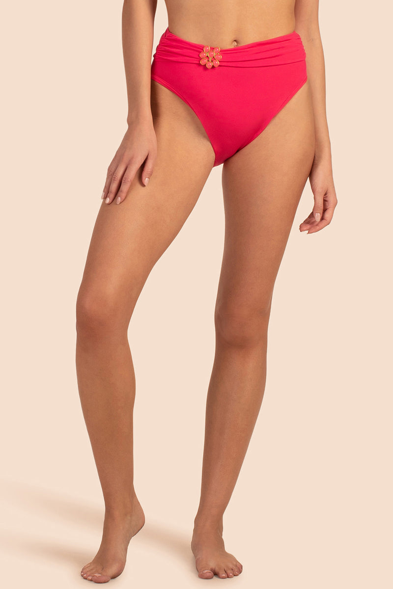 MONACO SOLIDS HIGH WAIST SWIM BOTTOM in MONACO SOLIDS HIGH WAIST SWIM BOTTOM additional image 4