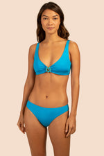 MONACO SOLIDS FRENCH-CUT SWIM BOTTOM in ADRIATIC BLUE additional image 2
