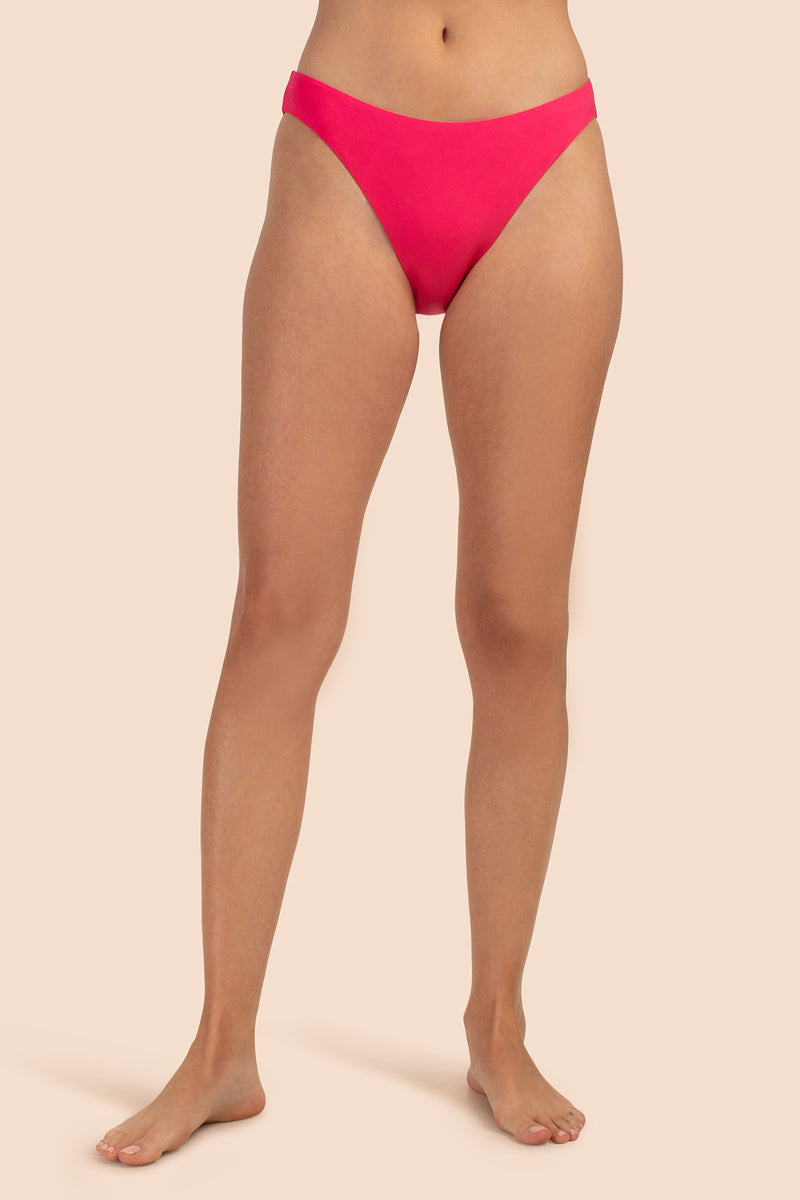 MONACO SOLIDS FRENCH-CUT SWIM BOTTOM in GERANIUM ORANGE additional image 4