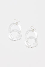 COREY MORANIS KNOTTED LOOP EARRING in CLEAR WHITE additional image 3