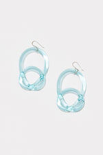 COREY MORANIS KNOTTED LOOP EARRING in TURQUOISE BLUE