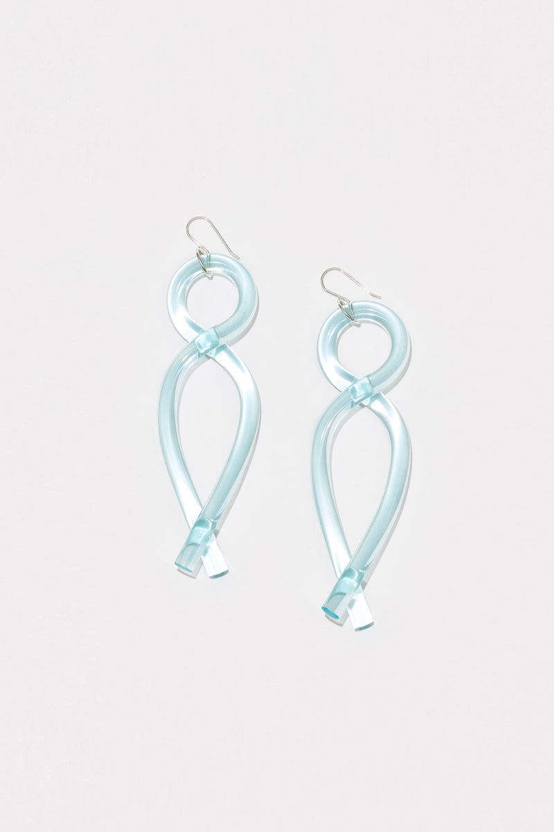 COREY MORANIS TWIST EARRINGS in TURQUOISE BLUE additional image 3