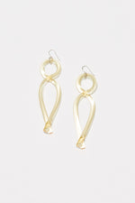 COREY MORANIS TWIST EARRINGS in YELLOW