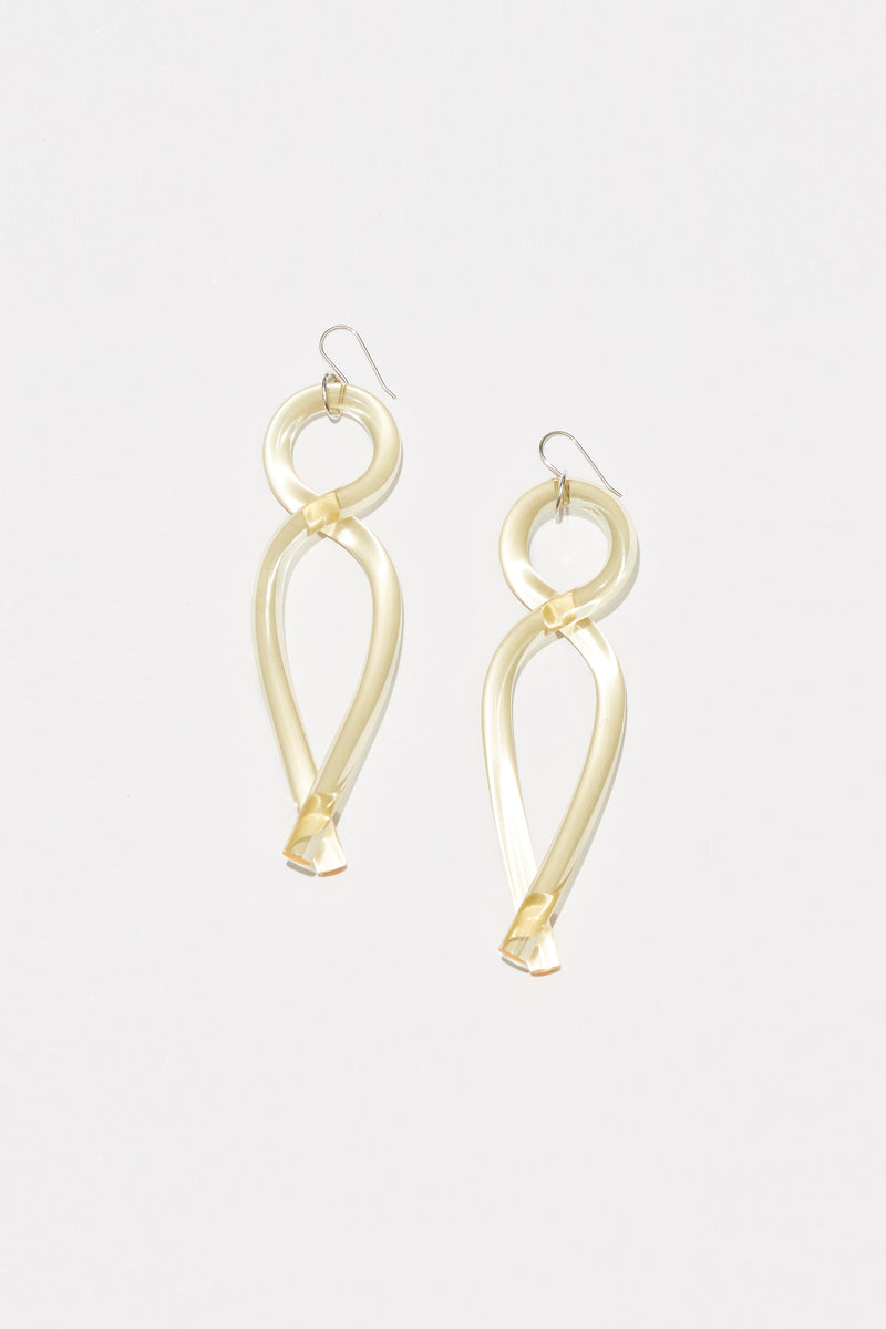 COREY MORANIS TWIST EARRINGS in YELLOW