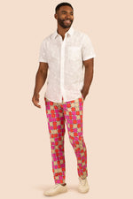 CLYDE SLIM TROUSER in MULTI additional image 3