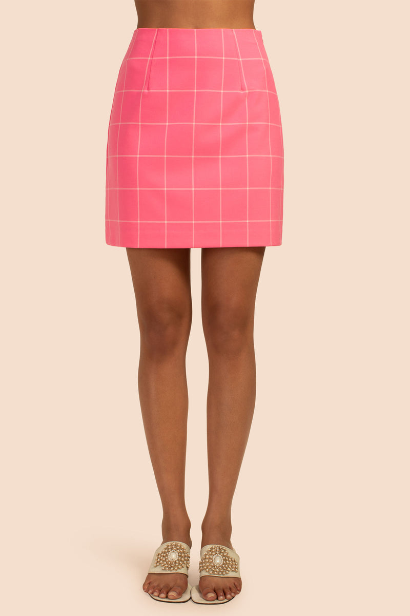 HIGH RISE RICO SKIRT in CANDY PINK