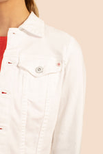 AG WHITE ROBYN DENIM JACKET in WHITE additional image 2