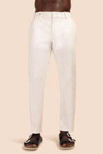 CLYDE SLIM TROUSER in WHITEWASH