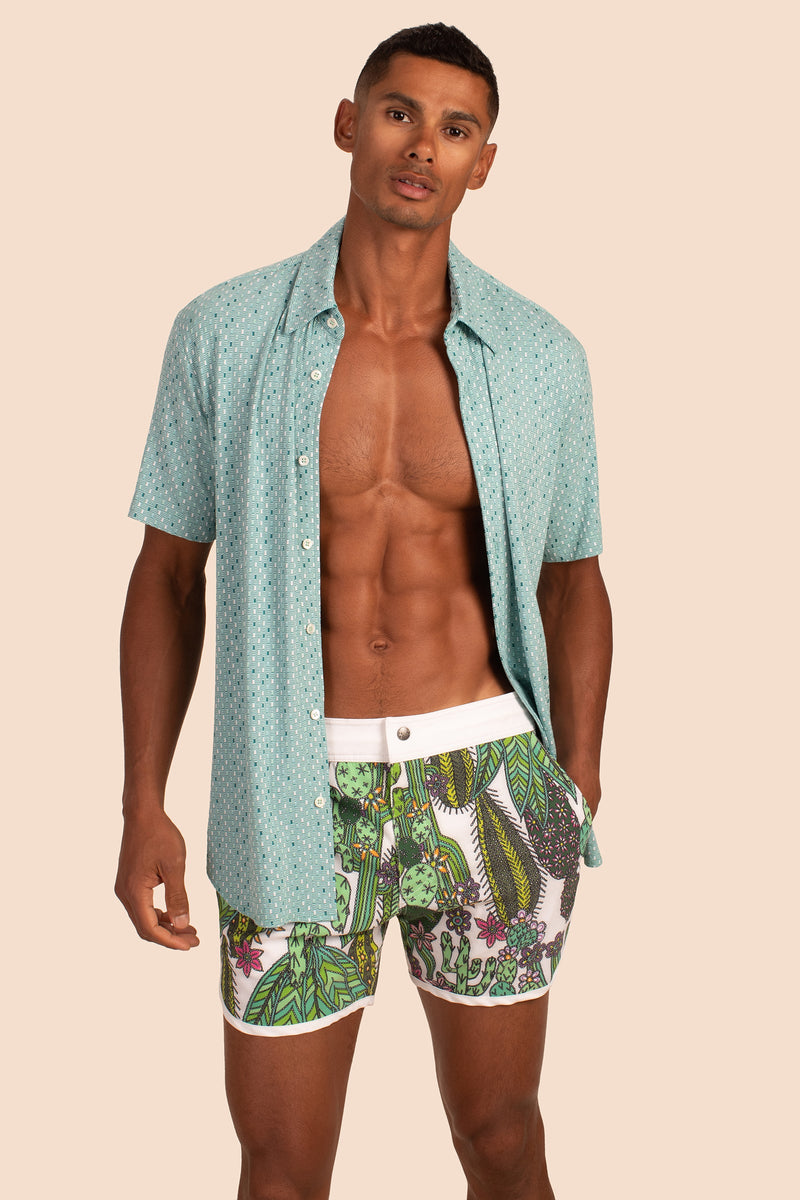 JIMMY SHIRT in TURQUOISE BLUE additional image 3