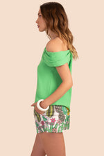 HOLLIE TOP in GREENERY GREEN additional image 5