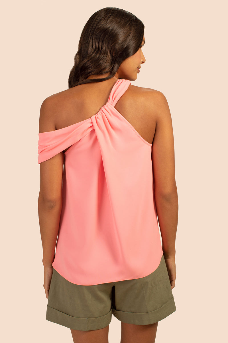 HOLLIE TOP in FLAMINGO PINK additional image 1
