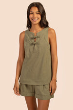 DEMI TOP in SAGE GREEN