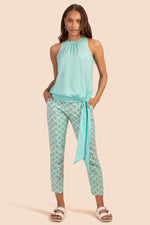 SUMMERLAND TOP in TURQUOISE BLUE additional image 5