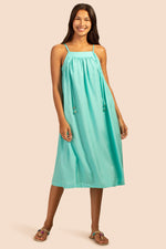 FLORET DRESS in TURQUOISE BLUE additional image 2